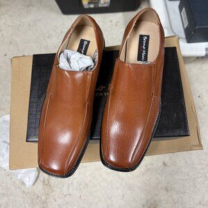 Men's Bruno Marc Brown Dress Shoes New In Box